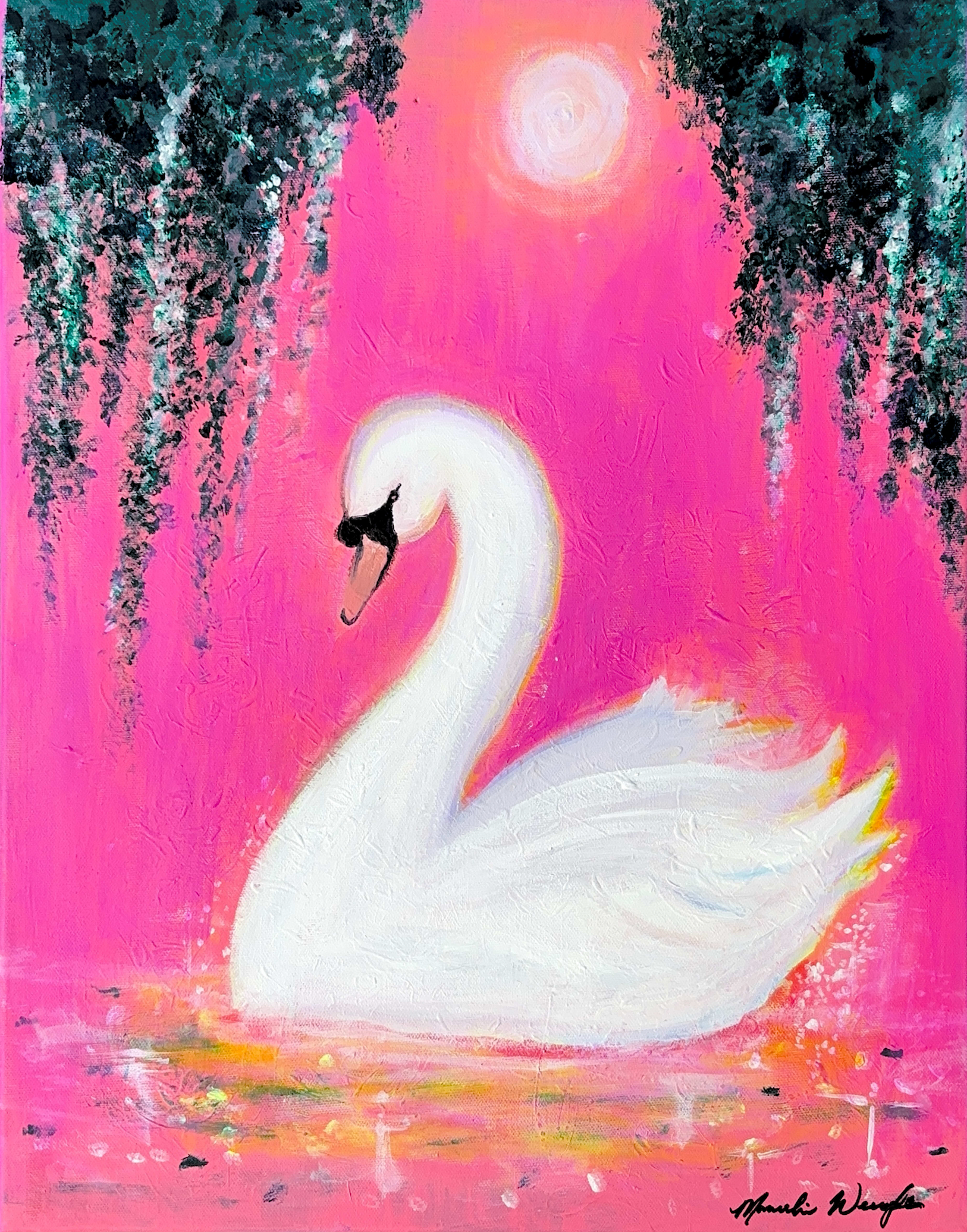 "Swan Prince" on Canvas